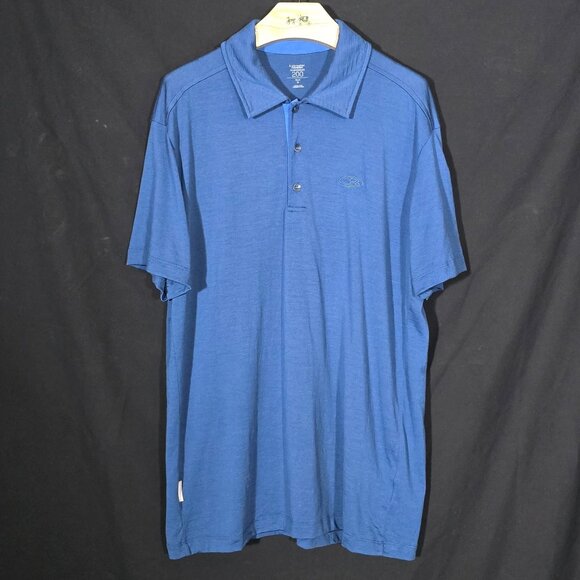 Icebreaker 200 New Zealand Merino Wool SS Polo - Blue - Sz XL* - Picture 1 of 4